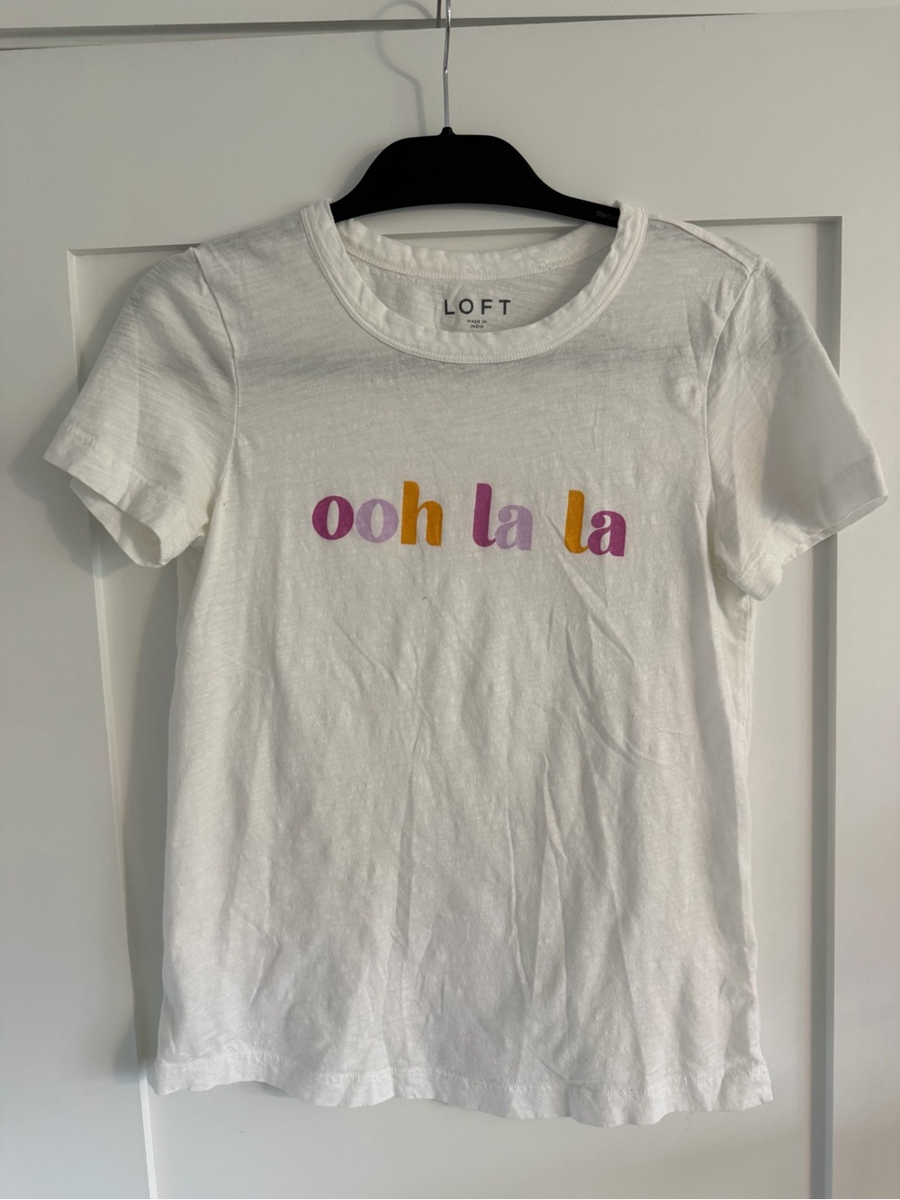 LOFT White Short-Sleeve Graphic Tee